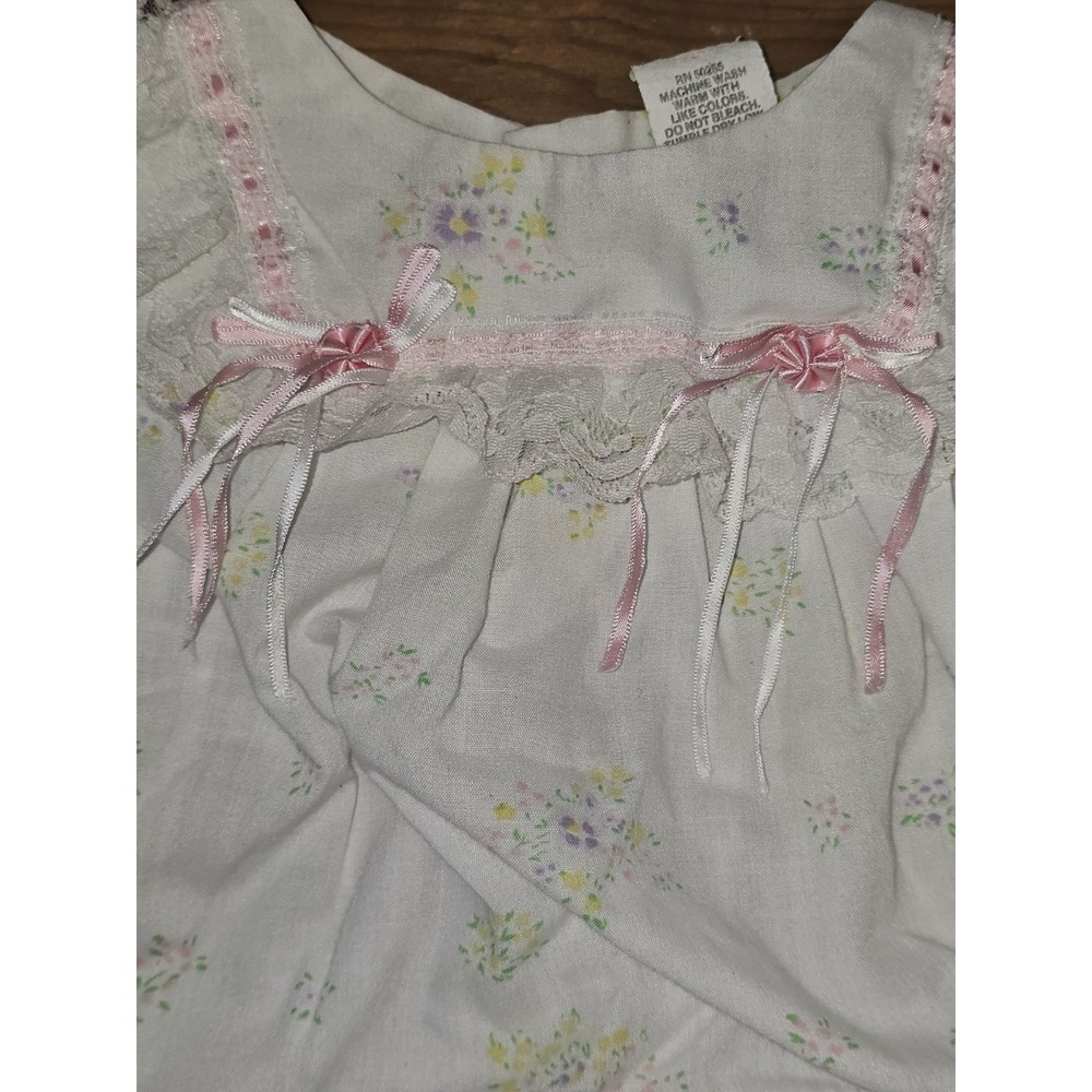 Vintage Baby Girl Dress 3-6 Months Paper Tag Beautiful - Picture 6 of 7